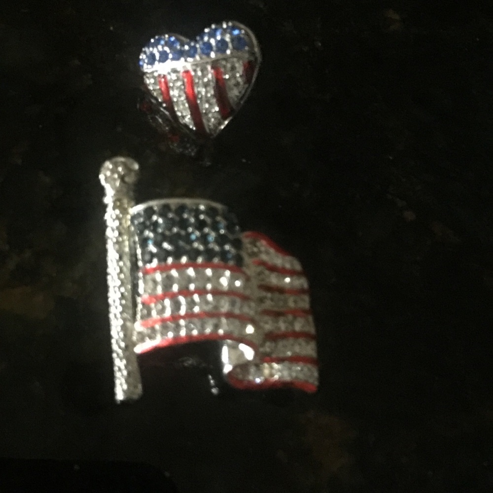 Set of 2 Flag Pins